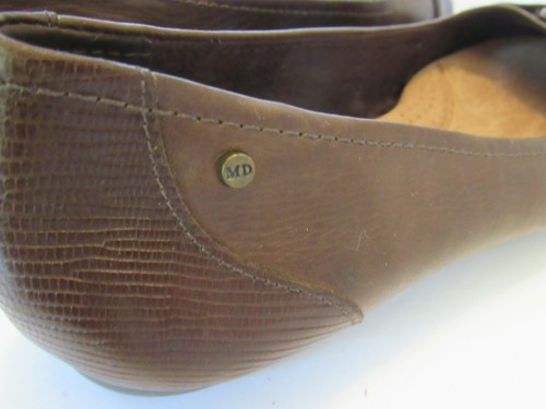 Michelle D Brown Leather Comfort Shoes Ballet Flats Womens 9 M Slip On Pumps Y2K - Picture 8 of 11