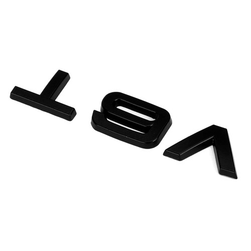 2 piezas negras para el emblema del guardabarros del ala lateral del coche V6T - Picture 5 of 6