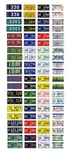 1/43 scale model car assorted Alabama license plates state tags