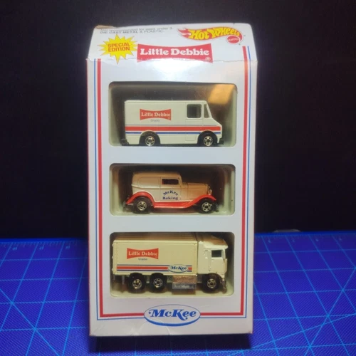 Vintage 1994 LITTLE DEBBIE PROMO 3 PACK HIWAY HAULER, DELIVERY VAN