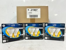 LOT OF 6 GE 10 W, Medium Base, BR30, 700 lm LED Indoor Floodlight Bulbs 21907