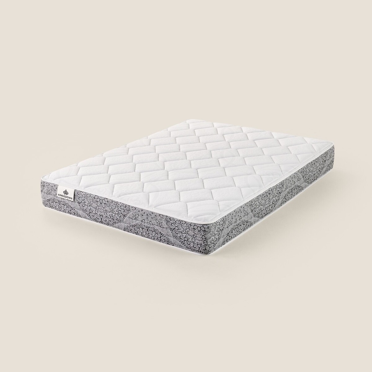 Kingsdown Studio Acton Mattress Twin XL, White & Grey 8-inch tall
