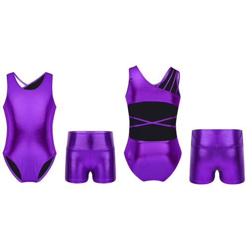 Girls Ballet Dance Costume Gymnastics Leotards Sports Leotard Dance Jumpsuits - Picture 3 of 41