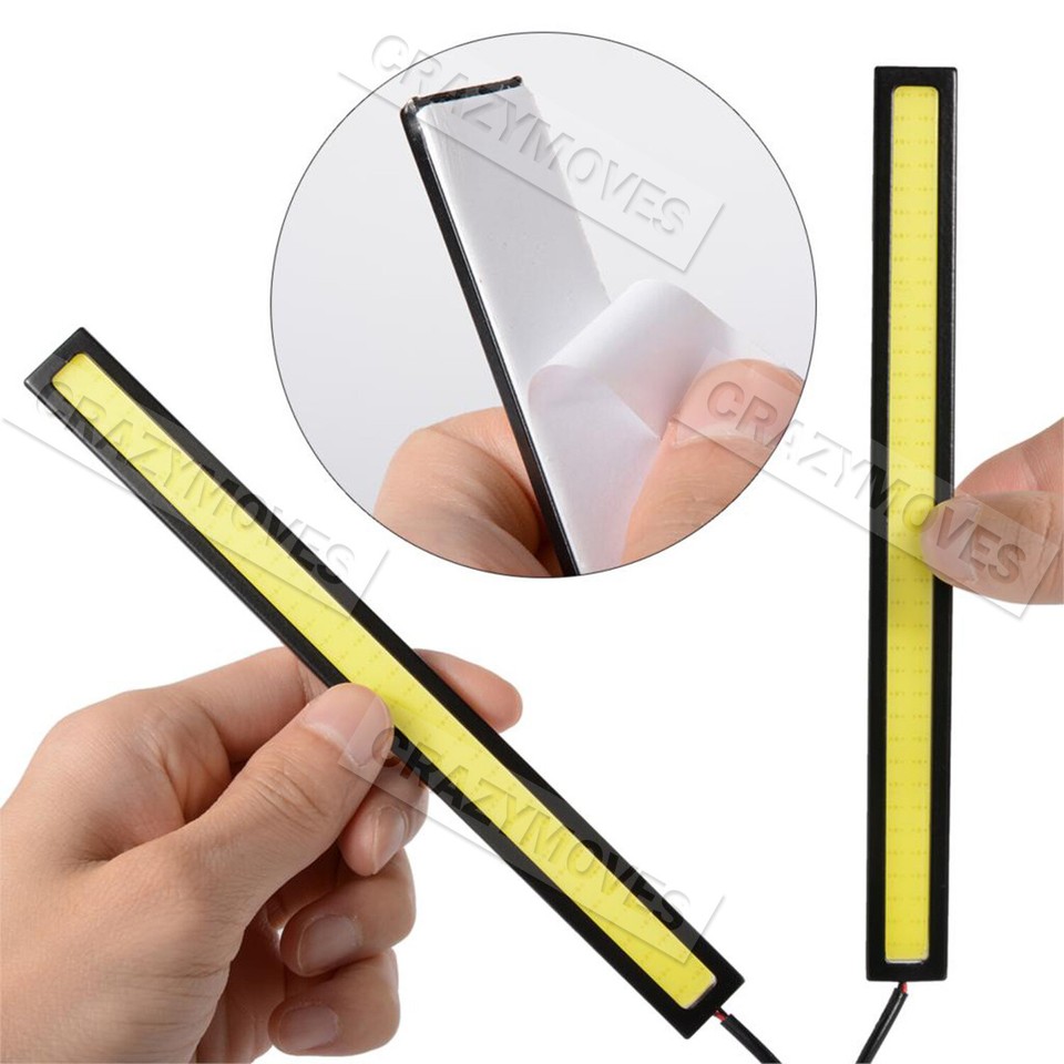 10x 12V Waterproof White DRL LED Strip Lights Bars Camping Caravan Boat