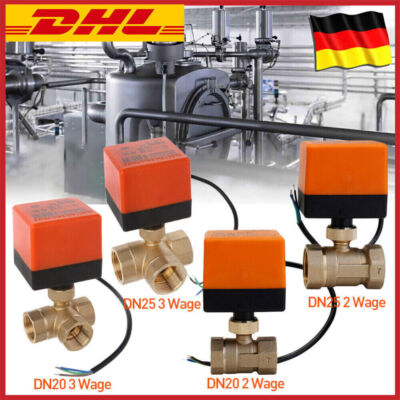 3/4''-1 Zoll 2/3 Wege Zonenventil Kugelventil Umschaltventil Motorkugelhahn 230V