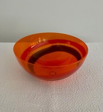 Gianni Versace per Venini ciotola arancione Murano 2003 Italia