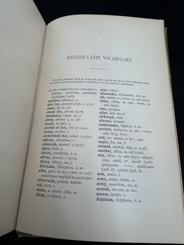 FIRST YEAR LATIN by Collar and Daniel - 1894 Ginn and Co. Hardcover Book Antique - Picture 16 of 21