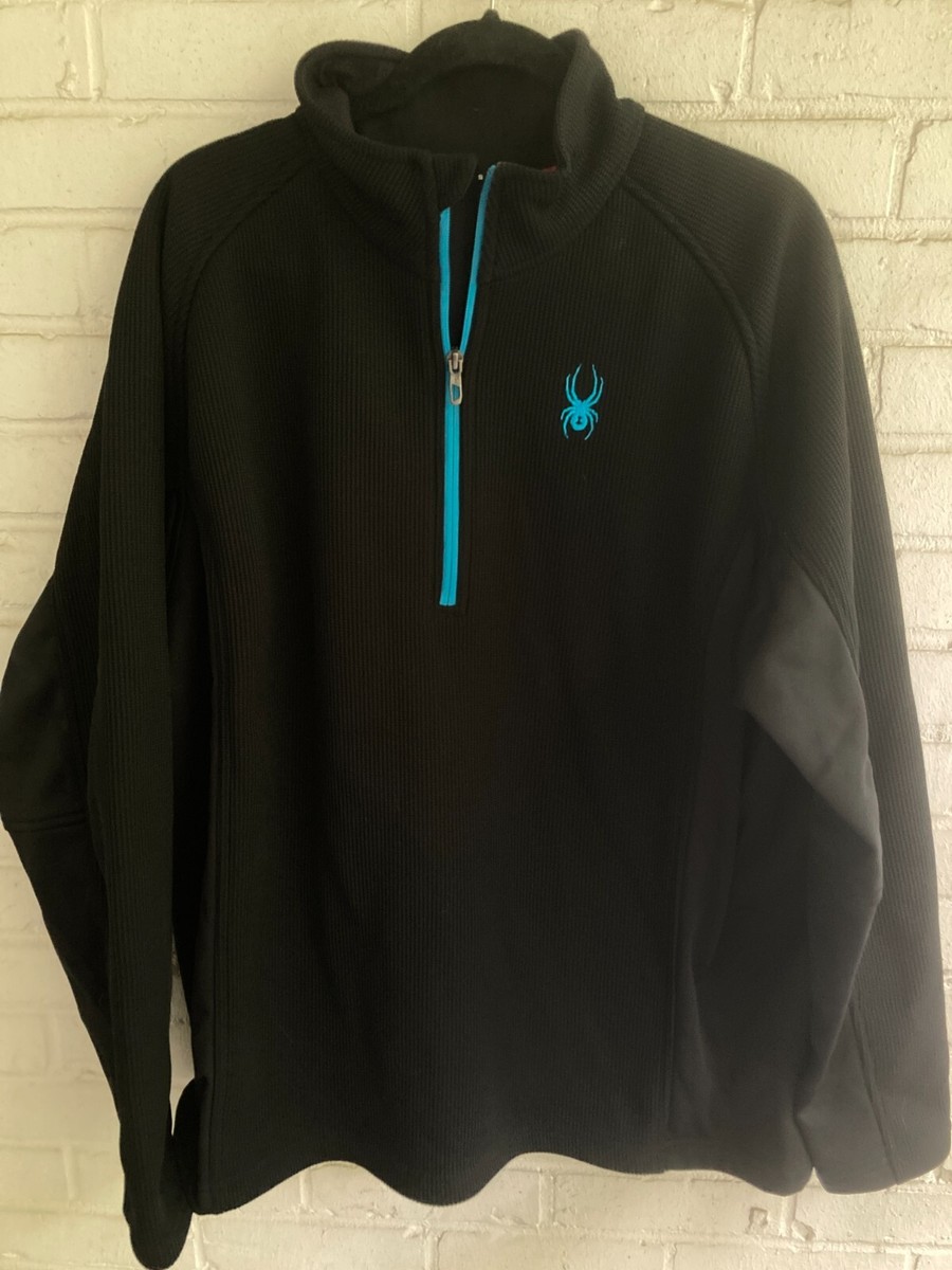 スキー Spyder Knit Panel Half Zip Pullover SPYDER Half-Zip Sweater Style 162004 Men's Ski Snowboarding