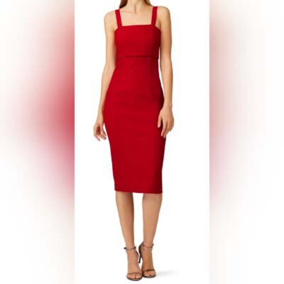 Cinq a Sept Dakota red dress size 2 | eBay Cinq a Sept Dakota red dress size 2 | eBay