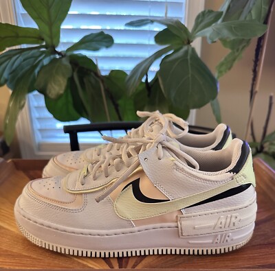 nike wmns af1 shadow air force 1 white crimson tint barely volt women