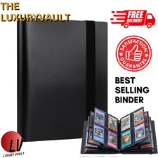 Trading Card Binder Sleeves 176 Cards Protectors No Zipper No Ring Album Folder