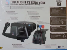 Saitek Pro Flight Cessna Yoke-Flight Yoke and 3-Lever Quadrant Module