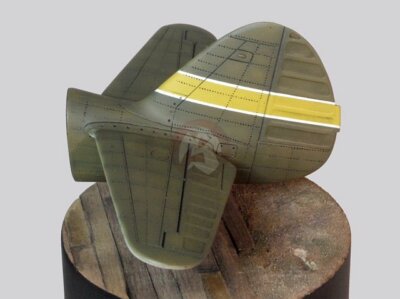 Royal Model 1/32 Japanese Nakajima Ki-84 Hayate Aircraft WWII Tail Section 968