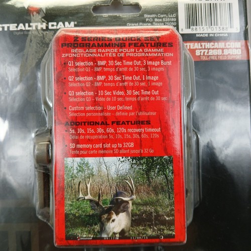 STEALTH CAM Z14FX 10 MEGAPIXEL 60 FT RANGE INFARED SCOUTING CAMERA NEW IN BOX - Picture 6 of 6