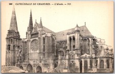 Chartres France Cathedrale De Chartres Labside Vintage French Architecture Postc