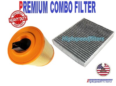 PREMIUM AIR FILTER & CHARCOAL CABIN FILTER for 2016- 2019 CHEVY CRUZE 1.4L TURBO
