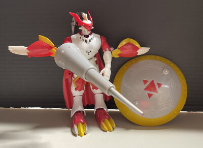 Digimon Warp Digivolving Gallantmon Dukemon Action Figure Shield