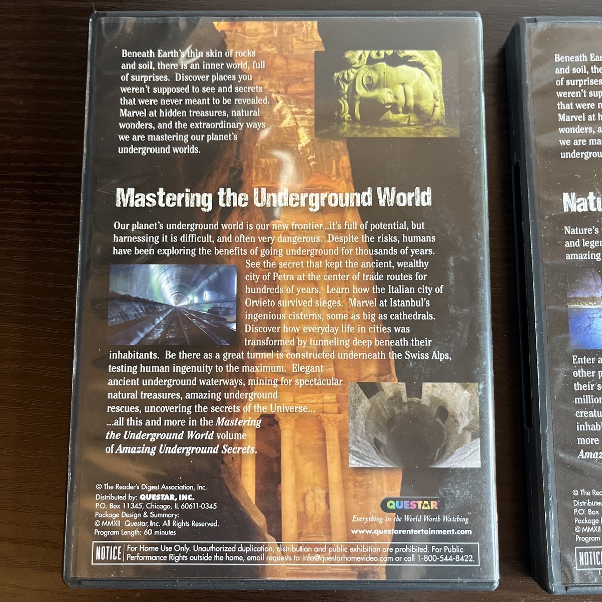 Readers Digest Amazing Underground Secrets DVD 3 Disc Set