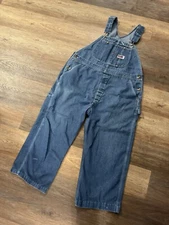Big Mac Square Bak Denim Carpenter Bib Overalls Men's Blue