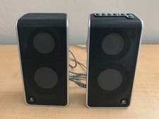 Logitech V20 USB Powered Notebook Laptop Speakers S-0155A w/Case USB AC Adapter