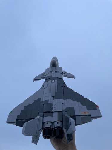 J-20 J20 Stealth Fighter Jet Building Blocks MOC Military 926 piece model Bricks - Picture 19 of 22