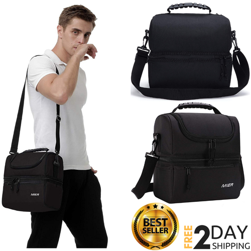 Lonchera Termica Grande Para Hombres Para Comida Merienda Almuerzo En El  Trabajo 689811252084 | eBay