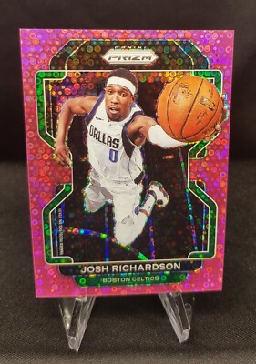 Panini 2021-22 Prizm #161 Josh Richardson - Fast Break Pink /50 Celtics
