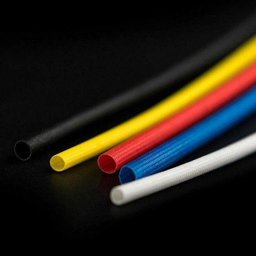 1mm - 25mm Colorful Silicone Fibreglass Sleeving Heat Resistant Wire Cord Tube - Picture 2 of 6