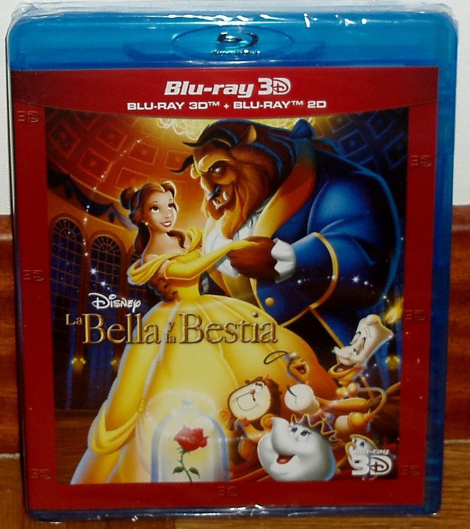 La Bella Y Bestia Blu-Ray 3D + Disney Nuovo Sigillato (Senza Aprire) a-B