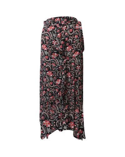 Pre Loved Ba Sh Floral Wrap Maxi Skirt with Asymmetrical Hem  -  Maxi Skirts  - - Picture 1 of 8