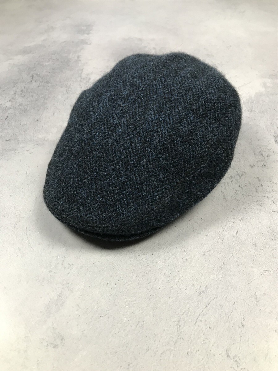 Harris Tweed Driver Flat Cap Hat Newsboy Medium Wool Plaid