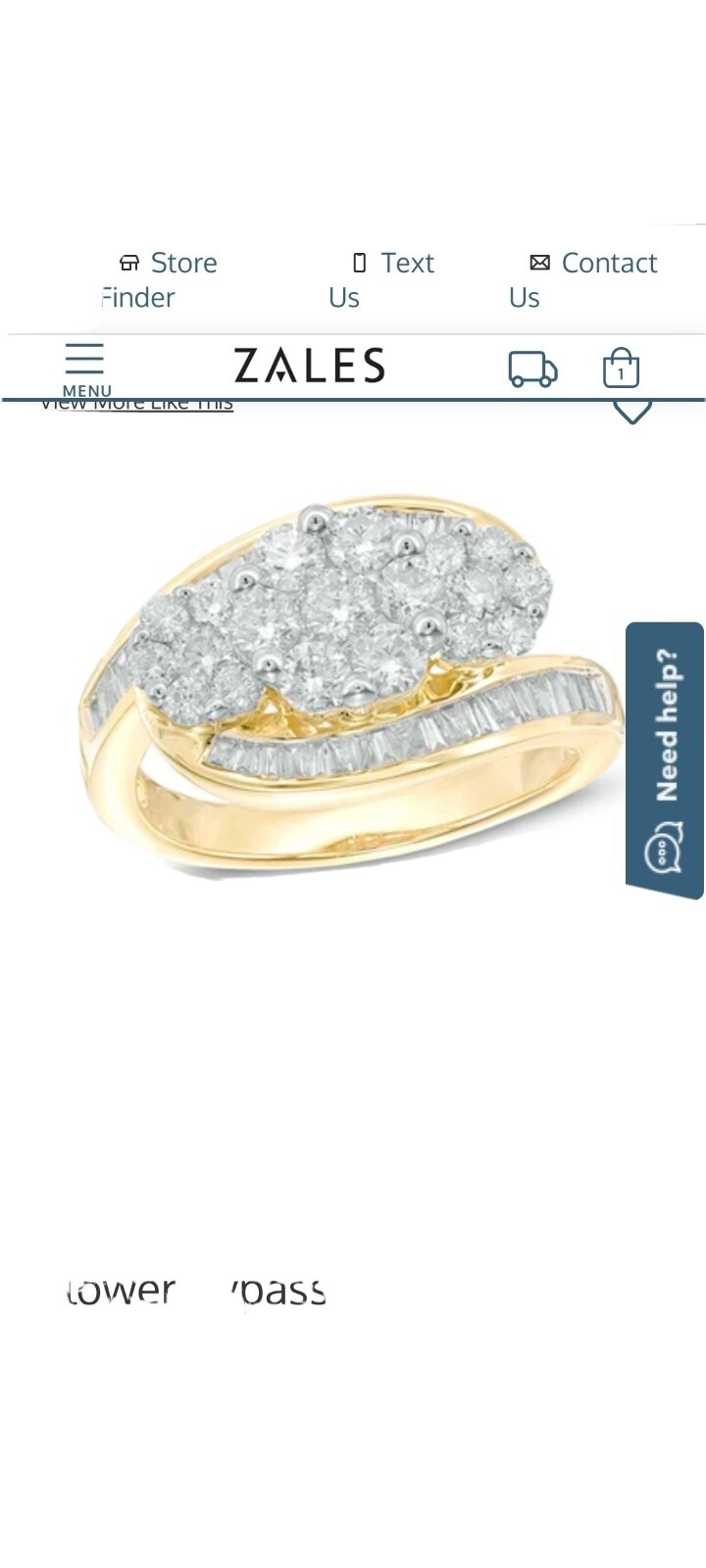 Multi Stone Diamond Ring - image 1