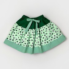 Girls Twirly Skirt, Size 5 To 6, Three Color Teirs Fabric With Bow Full Skirt.