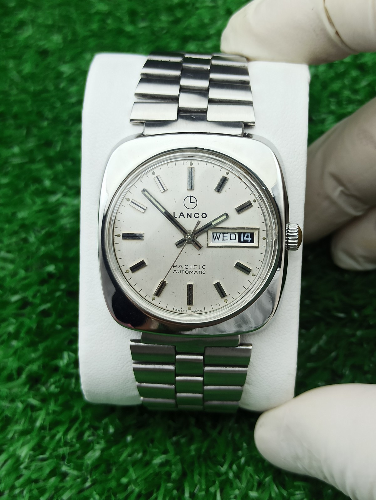 HYPER-RARE LANCO PACIFIC WATCH AUTOMATIC SWISS 19… - image 15