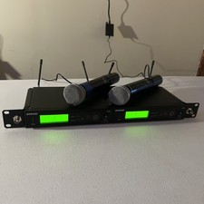 Shure SLX4 Wireless Combo Mic System with 2 Handheld Microphones J3 572-596mhz