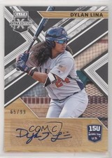 2019 Panini Elite Extra Edition Black 65/99 Dylan Lina #15U-DL Auto 3a1