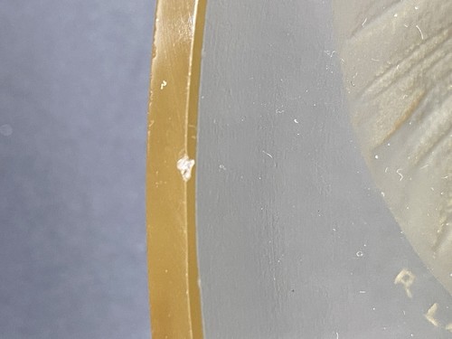 René Lalique Schale Volubilis Pressglas geformt gelb guter Zustand signiert R. Lalique - Bild 7 von 10