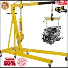 Heavy Duty Engine Hoist Leveler Cherry Picker Shop Crane Load Lift Tool 1500 Lbs