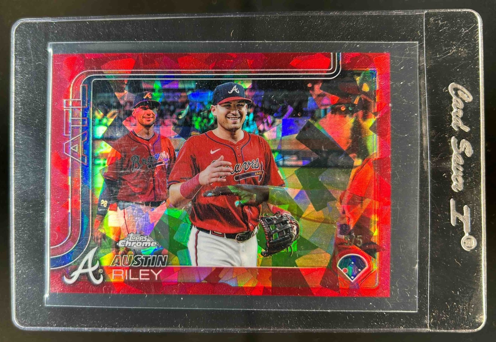 2025 Topps Chrome Sapphire Austin Riley Image Variation Red Refractor #5/5