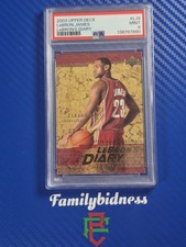 LeBron James RC 2003 Upper Deck LeBron's Diary Rookie Card #LJ9 PSA 9 MINT. rookie card picture