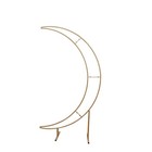 4 ft Gold Metal Half Crescent Moon Wedding Arch Flower Stand Centerpieces