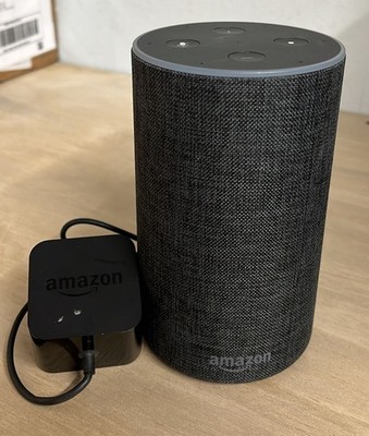 Amazon Echo (2nd Generation) - Smart speaker with Alexa & Dolby processing Black