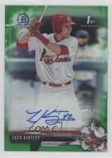 2017 Bowman Draft Chrome Pick Green Refractor 98/99 Zach Kirtley Auto 8k4