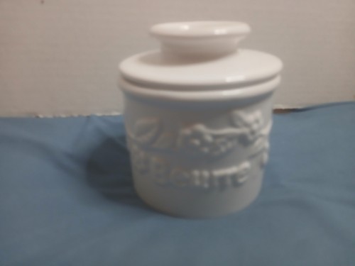 L. Tremaine The Original Butter Bell Crock White Beurre Farmhouse Butter Dish