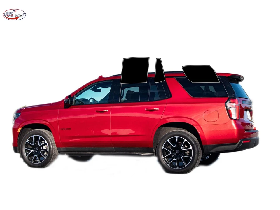Kit de película de tinte de ventana de 2 capas precortada personalizada computarizada para Chevy Tahoe 21-25 4 puertas Foto 3 de 4