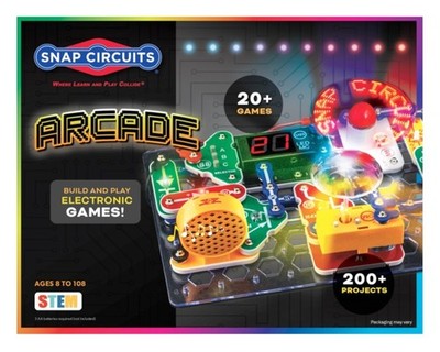  Arcade , Electronics Exploration Kit, Stem Activities for Ages 8+, Full Colo...