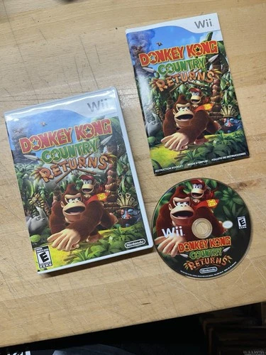 New ListingDonkey Kong Country Returns 2010 Nintendo Wii - Game Disc & Manual CIB Complete