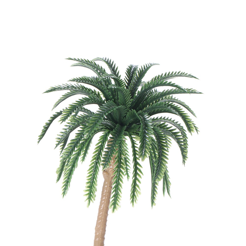 15pcs Miniature Scenery Layout Model Plastic Tree Palm Trees Coconut
