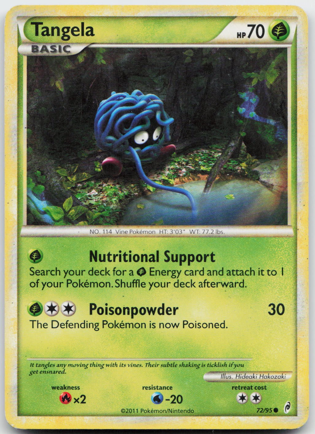Tangela 72/95 Common Call of Legends Pokemon Lightly Played