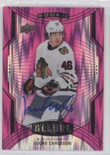 2020-21 Upper Deck Allure Rookie SP Magenta 75/75 Lucas Carlsson #103 Auto 4t6